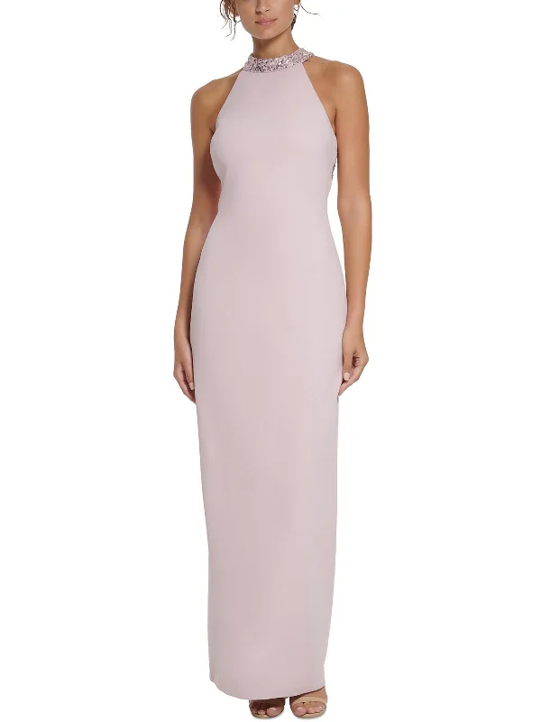 Womens Sequined Sleeveless Evening Dress Tunics stripes playful