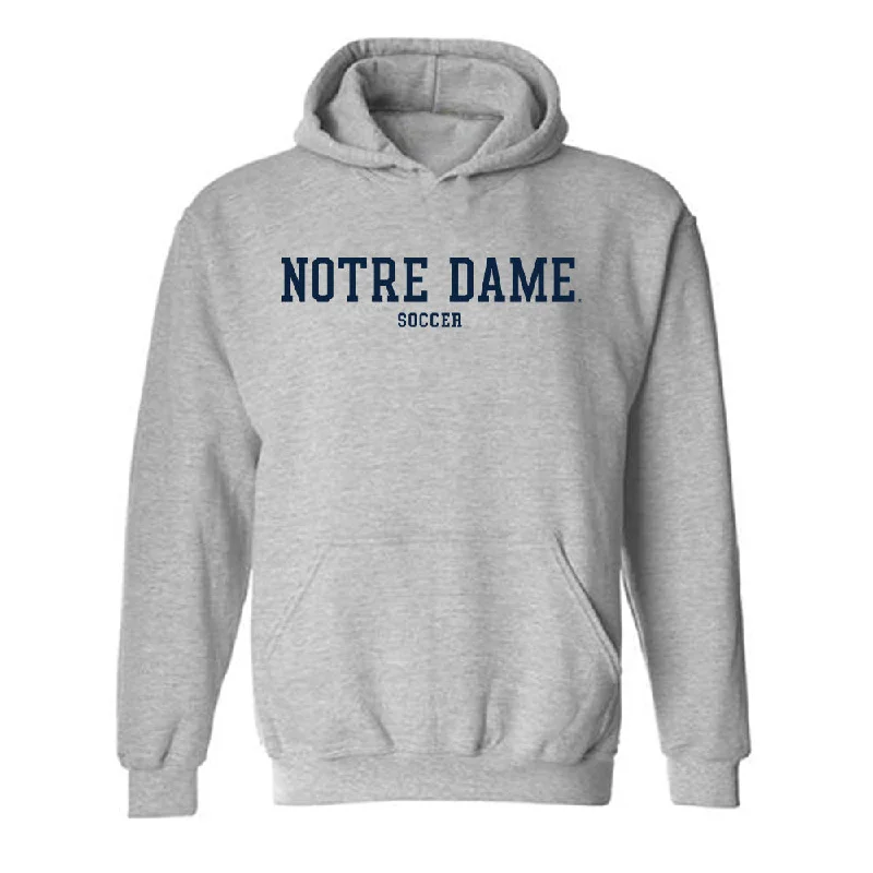 Notre Dame - NCAA Women's Soccer : Carolyn Calzada - Classic Fashion Shersey Hooded Sweatshirt Hoodie with Ribbed Neckline Snug Warm Notre Dame - NCAA Women's Soccer : Carolyn Calzada - Classic Fashion Shersey Hooded Sweatshirt Hoodie with Ribbed Neckline Snug Warm