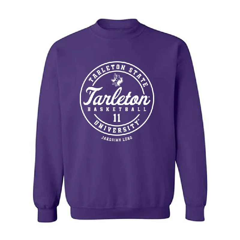 Tarleton State - NCAA Women's Basketball : Jakoriah Long - Classic Fashion Shersey Crewneck Sweatshirt Hoodie Crop Top Short Trendy Tarleton State - NCAA Women's Basketball : Jakoriah Long - Classic Fashion Shersey Crewneck Sweatshirt Hoodie Crop Top Short Trendy