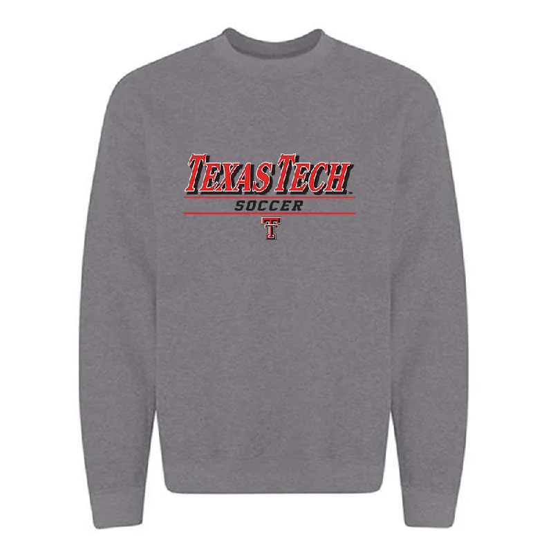 Texas Tech - NCAA Women's Soccer : Chloe Soto - Classic Shersey Crewneck Sweatshirt Hoodie with Rhinestones Sparkly Elegant Texas Tech - NCAA Women's Soccer : Chloe Soto - Classic Shersey Crewneck Sweatshirt Hoodie with Rhinestones Sparkly Elegant
