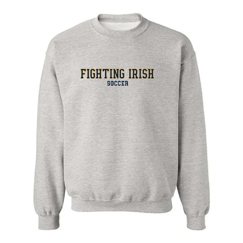 Notre Dame - NCAA Women's Soccer : Carolyn Calzada - Classic Fashion Shersey Crewneck Sweatshirt Hoodie with Bell Sleeves Flared Feminine Notre Dame - NCAA Women's Soccer : Carolyn Calzada - Classic Fashion Shersey Crewneck Sweatshirt Hoodie with Bell Sleeves Flared Feminine