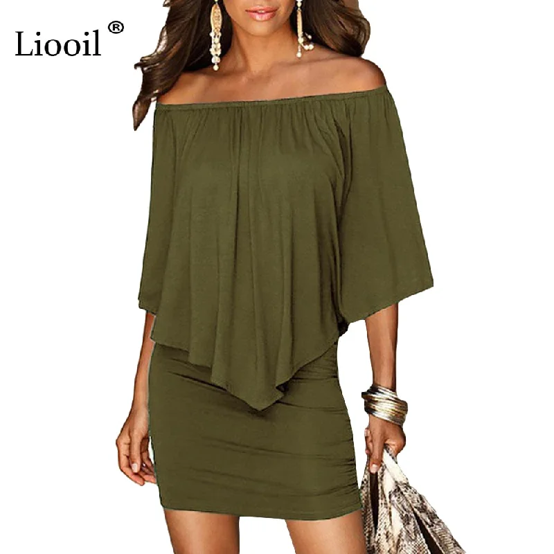 Army green Slash Neck Women Mini Dress 2019 Summer Style Off Shoulder Sexy Dresses Vestidos Black White Beach Casual Dress Trendy Cut-Out Mini Dress Army green Slash Neck Women Mini Dress 2019 Summer Style Off Shoulder Sexy Dresses Vestidos Black White Beach Casual Dress Trendy Cut-Out Mini Dress