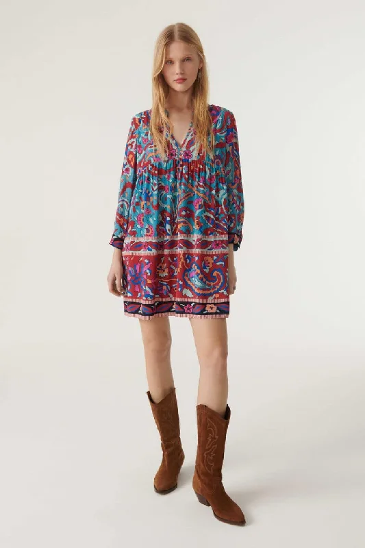 Maureen Mini Dress Chic Bohemian Mini Dress
