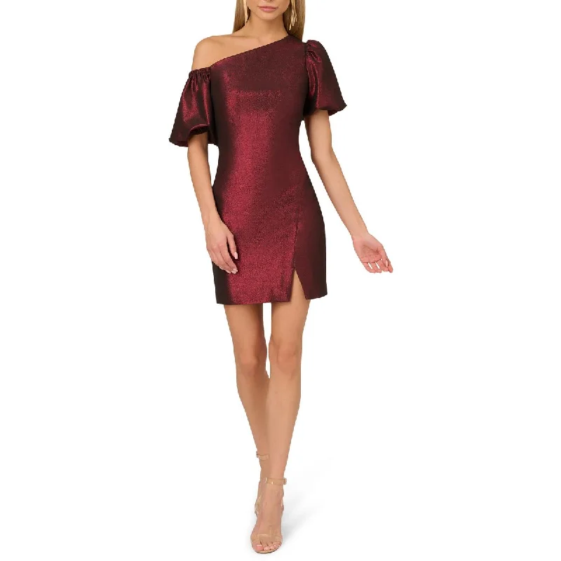Womens Metallic Jacquard Cocktail And Party Dress Glittery Long Formal