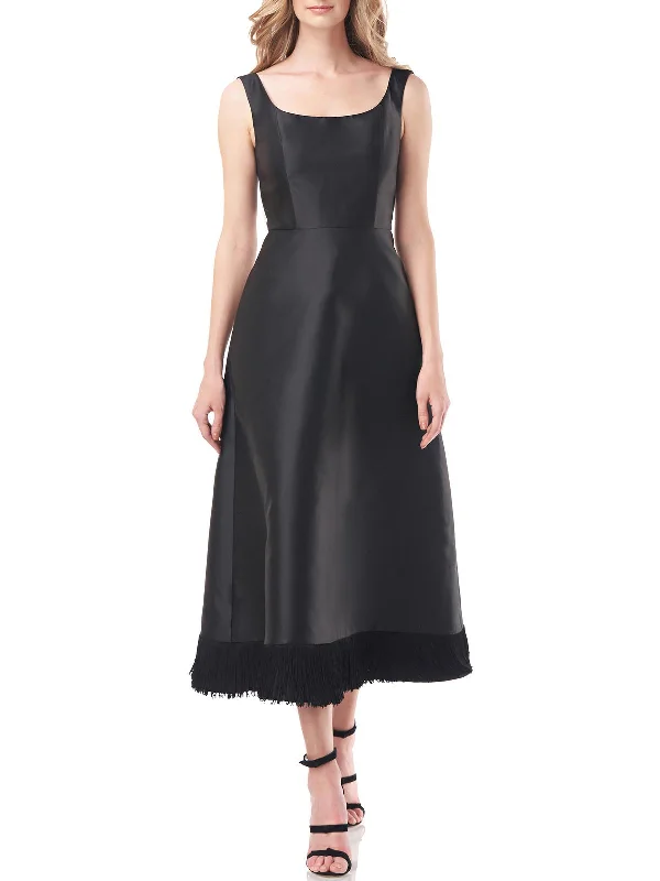 Isabella Womens Fringe Midi Cocktail and Party Dress Tunics Review highly