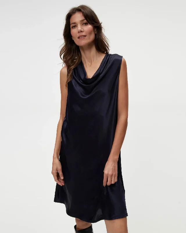 Michael Stars Tessa Cowl Neck Mini Dress Cozy Knit Mini Dress