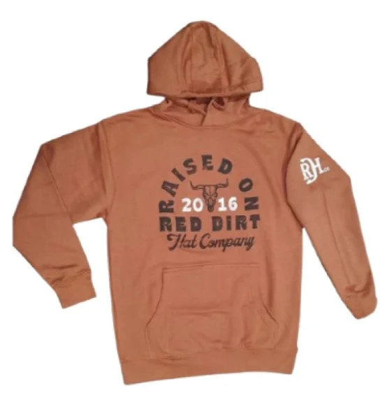 RED DIRT HAT CO UNISEX RAISED ON RED DIRT HOODIE Graphic Hoodie Design Print
