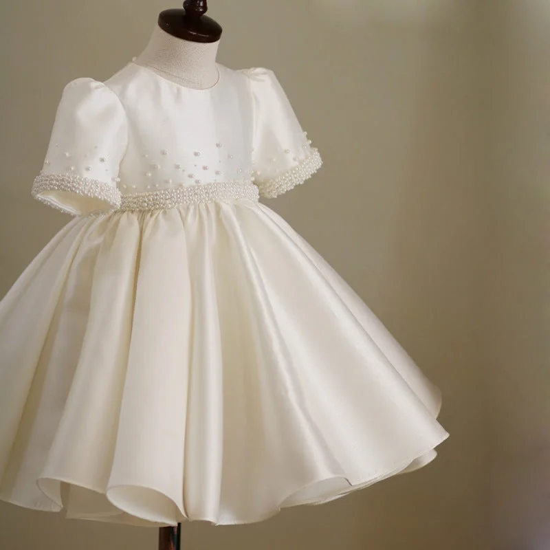 Baby Girl Party Dress White Baptism Girl Dress Toddler Girl Baptism Dresses Tunics Sophisticated sleek Baby Girl Party Dress White Baptism Girl Dress Toddler Girl Baptism Dresses Tunics Sophisticated sleek