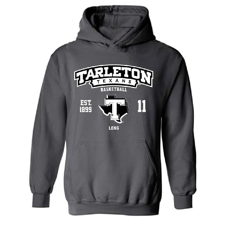 Tarleton State - NCAA Women's Basketball : Jakoriah Long - Classic Fashion Shersey Hooded Sweatshirt Hoodie with Hem Patch Decorative Personalized Tarleton State - NCAA Women's Basketball : Jakoriah Long - Classic Fashion Shersey Hooded Sweatshirt Hoodie with Hem Patch Decorative Personalized