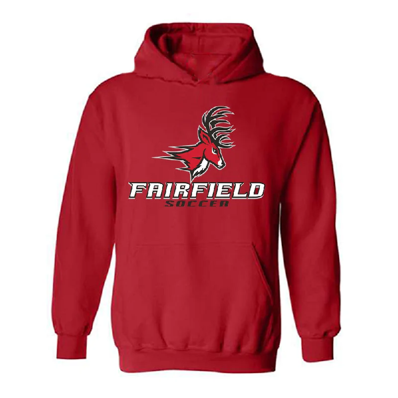 Fairfield - NCAA Women's Soccer : Brooke Walonis - Classic Shersey Hooded Sweatshirt Hoodie with Hem Embroidery Detailed Premium Fairfield - NCAA Women's Soccer : Brooke Walonis - Classic Shersey Hooded Sweatshirt Hoodie with Hem Embroidery Detailed Premium