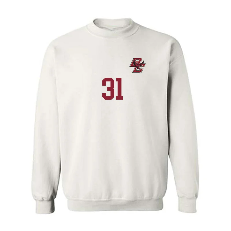 Boston College - NCAA Women's Soccer : Casey Van Pelt - Replica Shersey Crewneck Sweatshirt Hoodie with V-Neck Classic Versatile Boston College - NCAA Women's Soccer : Casey Van Pelt - Replica Shersey Crewneck Sweatshirt Hoodie with V-Neck Classic Versatile