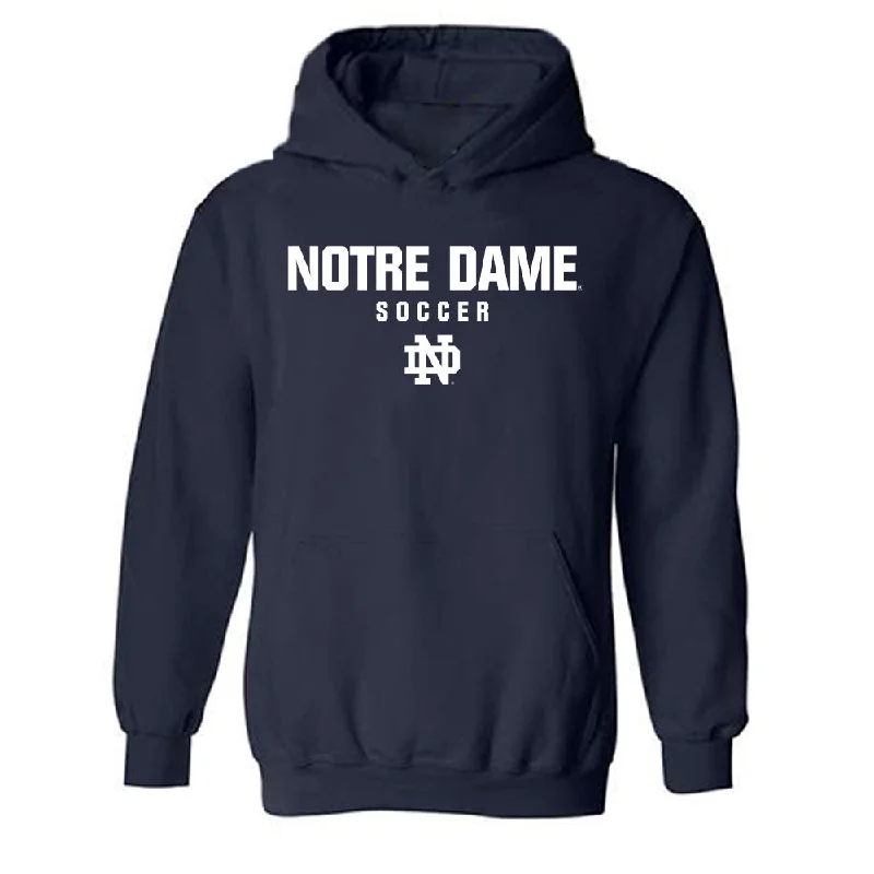Notre Dame - NCAA Women's Soccer : Carolyn Calzada - Classic Shersey Hooded Sweatshirt Hoodie with Longline Fit Extended Stylish Notre Dame - NCAA Women's Soccer : Carolyn Calzada - Classic Shersey Hooded Sweatshirt Hoodie with Longline Fit Extended Stylish