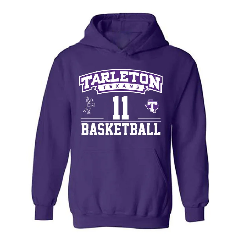 Tarleton State - NCAA Women's Basketball : Jakoriah Long - Classic Fashion Shersey Hooded Sweatshirt Hoodie with Print Artistic Unique Tarleton State - NCAA Women's Basketball : Jakoriah Long - Classic Fashion Shersey Hooded Sweatshirt Hoodie with Print Artistic Unique