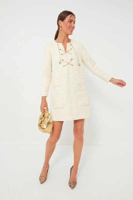 Blanc Tie Tweed Kelly Dress Tunics Leisure comfortable