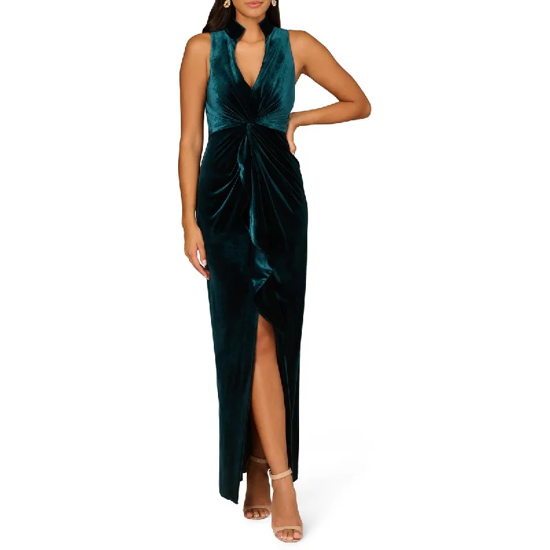 Womens Velvet Formal Evening Dress Tunics Recommended stylist