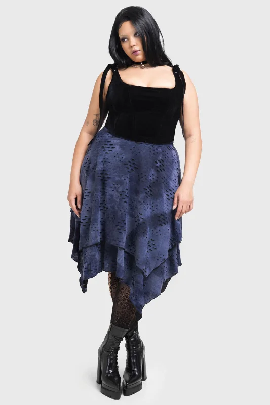 Hauntly Maiden Skirt [PLUS] corduroy skirt textured