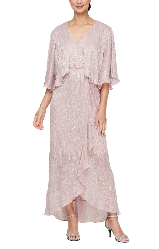 Long Bodre Jacket Dress with Surplice Neckline and Cascade Detail Skirt Hooded Jacket Caped Jacket Shawl Collar Jacket Long Bodre Jacket Dress with Surplice Neckline and Cascade Detail Skirt Hooded Jacket Caped Jacket Shawl Collar Jacket