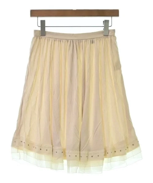 LOUIS VUITTON Mini skirts silk skirt lustrous