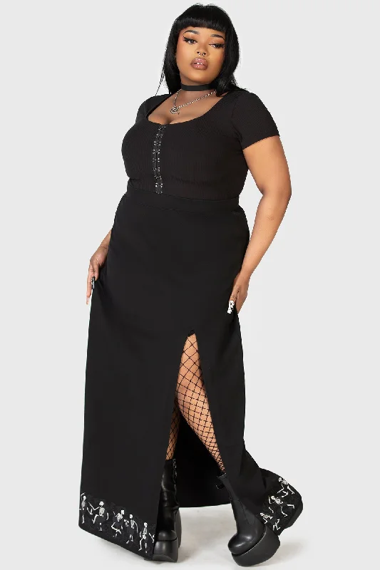 La Danse Maxi Skirt [PLUS] casual skirt length