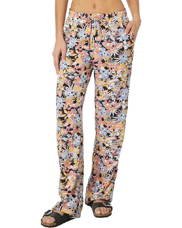 Drifting Black Beach Pant Trendy Printed Pants