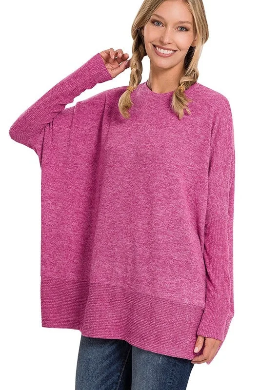 Zenana Free Flowing Fall Sweater - Magenta Wool Sweater Cotton Sweater Cashmere Sweater Zenana Free Flowing Fall Sweater - Magenta Wool Sweater Cotton Sweater Cashmere Sweater