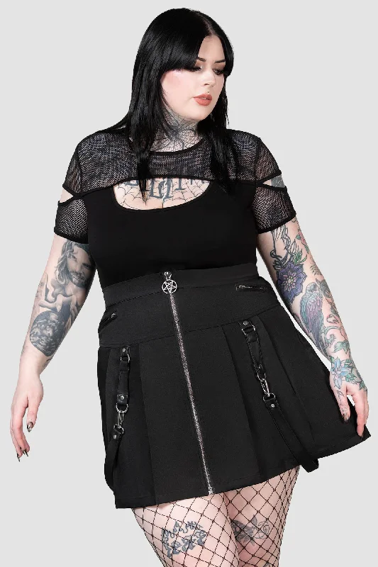 Blaire B*tch Mini Skirt [B] [PLUS] patchwork skirt art
