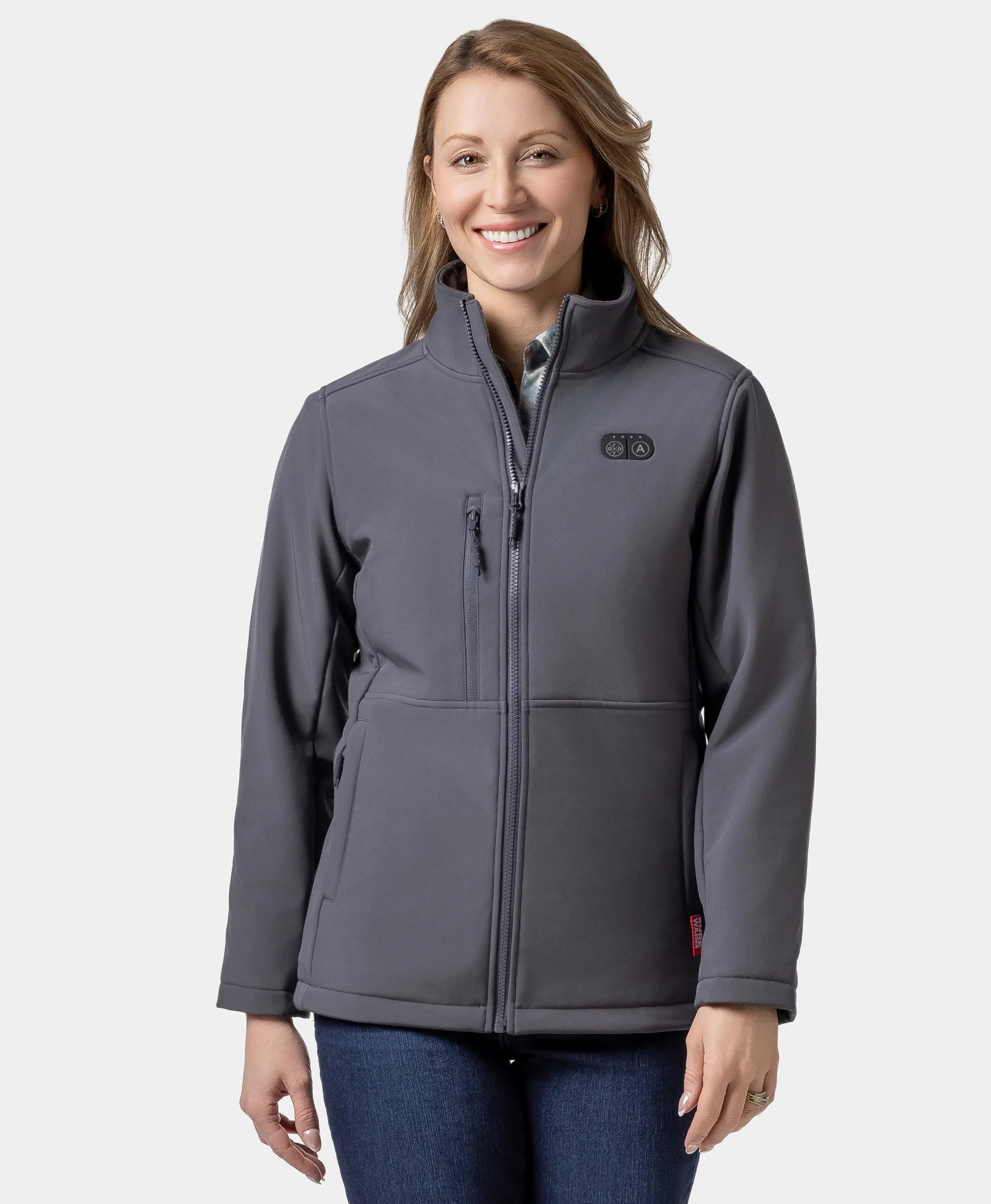 Maverick SureWarm® Women's 6-Zone Dual-Control Heated Softshell Jacket Zippered Jacket Buttoned Jacket Snapped Jacket Maverick SureWarm® Women's 6-Zone Dual-Control Heated Softshell Jacket Zippered Jacket Buttoned Jacket Snapped Jacket