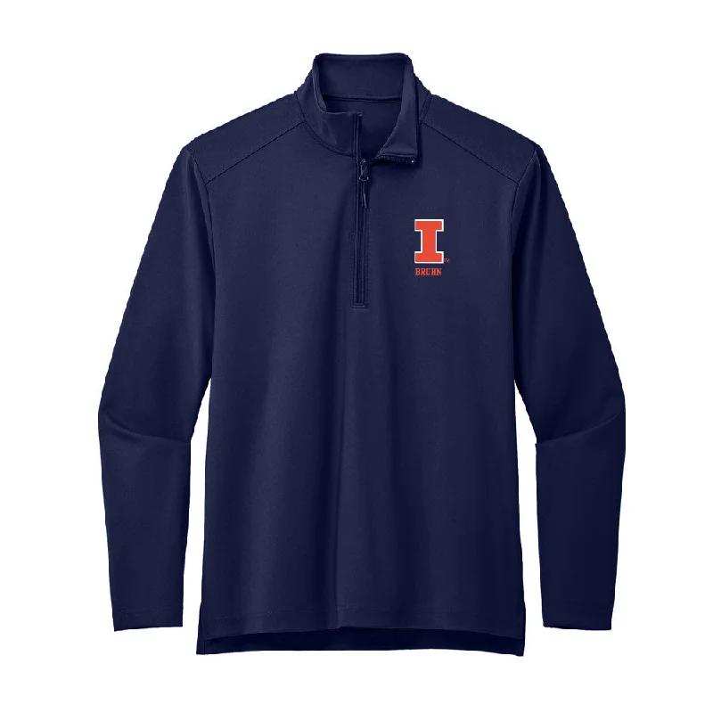 Illinois - NCAA Women's Cross Country : Mabry Bruhn - Premium Quarter Zip Jacket Striped Jacket Polka Dot Jacket Floral Jacket Illinois - NCAA Women's Cross Country : Mabry Bruhn - Premium Quarter Zip Jacket Striped Jacket Polka Dot Jacket Floral Jacket