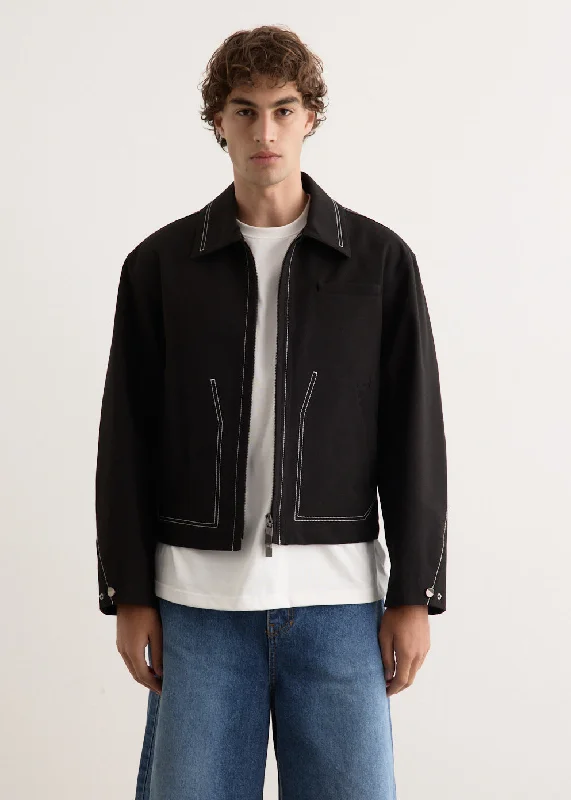 Piped Jacket Herringbone Jacket Houndstooth Jacket Plaid Jacket