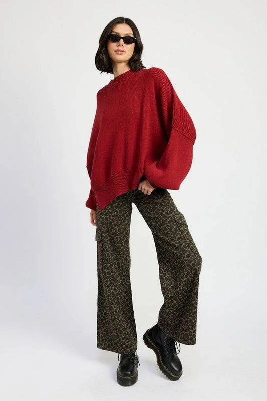 Emory Park Mid Rise Wide Leg Cargo Pants Formal Slim Pants