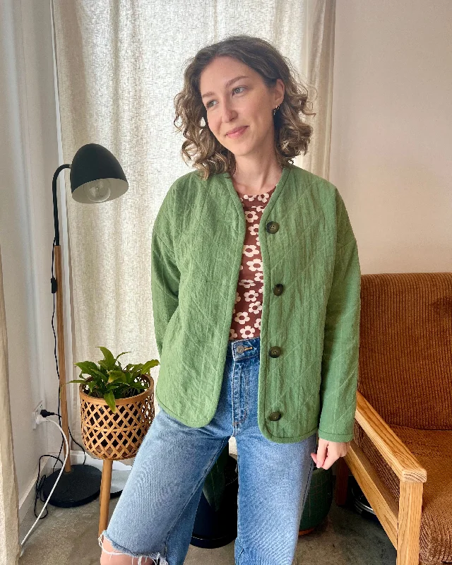 Elle Stitch Sage Jacket Herringbone Jacket Checkered Jacket Solid Jacket