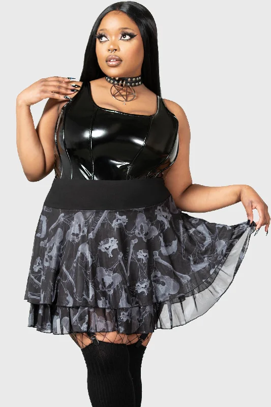 Hioid Mini Skirt [PLUS] breathable skirt fabric