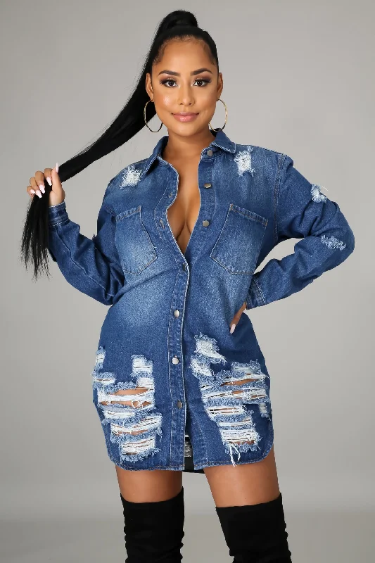Women Fashion Personality Ripped Single Breasted Long Sleeve Denim Jacket Cotton Jacket Linen Jacket Terry Jacket Women Fashion Personality Ripped Single Breasted Long Sleeve Denim Jacket Cotton Jacket Linen Jacket Terry Jacket