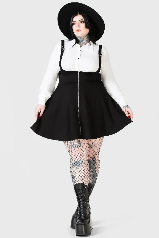 Suspend Me Statement Skirt [B] [PLUS] asymmetrical skirt cut