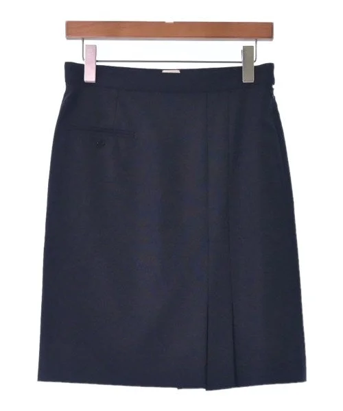 HERMES Knee length skirts linen skirt breathable