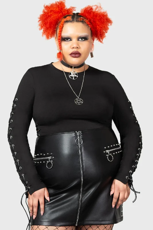 Madrigal Mini Skirt [PLUS] athletic skirt fit