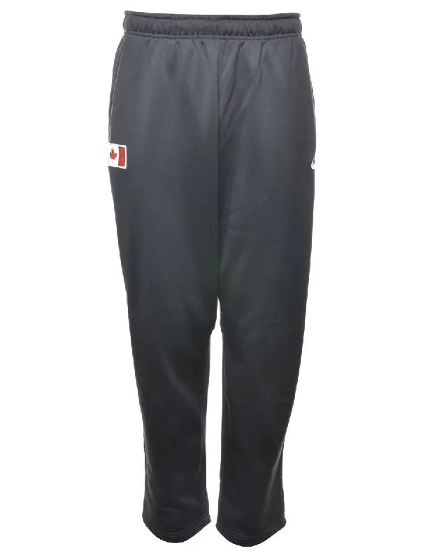 Nike Black Canada Track Pants - W35 L31 Comfy Athletic Pants