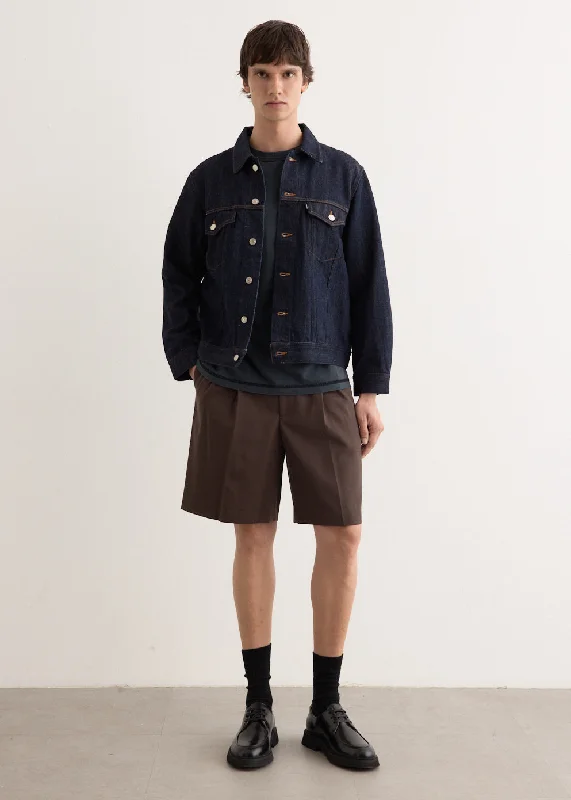 12oz One Wash Type 3 Denim Jacket Tailored Jacket Straight Jacket A-Line Jacket