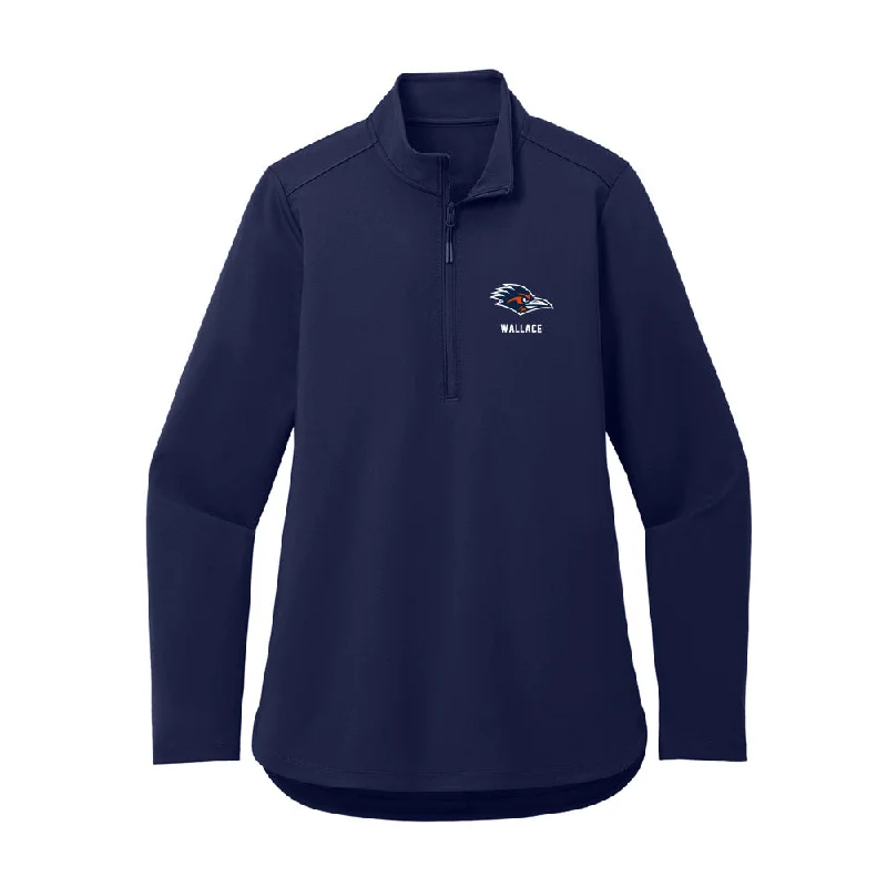 UTSA - NCAA Women's Cross Country : Emma Wallace - Women's Premium Quarter Zip Jacket Print Jacket Jacquard Jacket Embroidered Jacket UTSA - NCAA Women's Cross Country : Emma Wallace - Women's Premium Quarter Zip Jacket Print Jacket Jacquard Jacket Embroidered Jacket