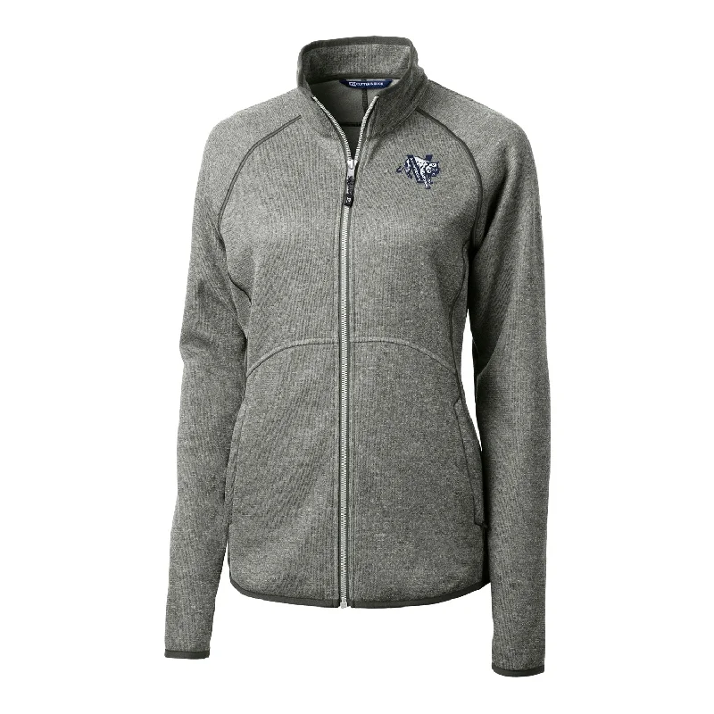 Ladies Villanova Wildcats Cutter & Buck Mainsail Sweater-Knit Grey Full Zip Jacket Hooded Caped Shawl Collar Ladies Villanova Wildcats Cutter & Buck Mainsail Sweater-Knit Grey Full Zip Jacket Hooded Caped Shawl Collar