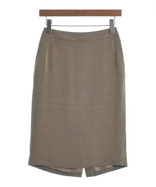 HERMES Knee length skirts silk skirt elegant