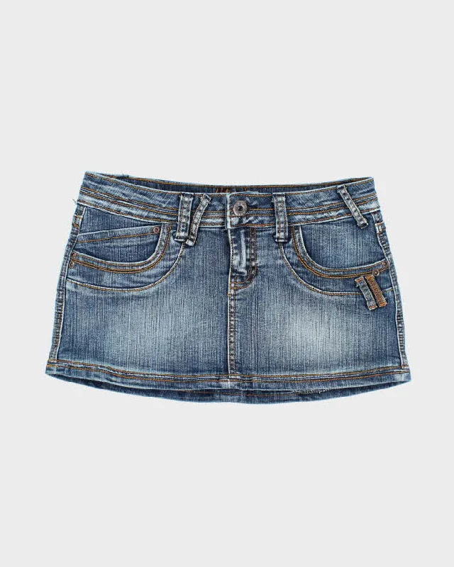 Vintage Y2k 00s Urban Heritage Denim Mini Skirt - S linen skirt relaxed