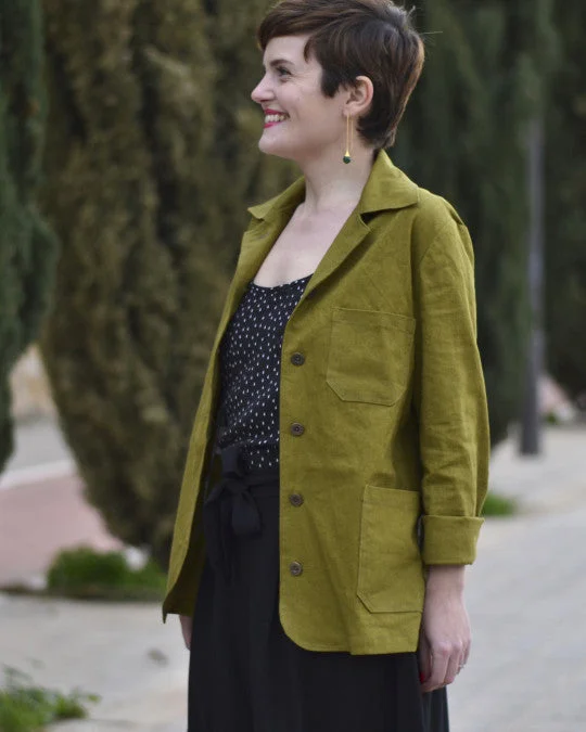 Pauline Alice Tello Jacket Front Pockets Side Pockets Patch Pockets