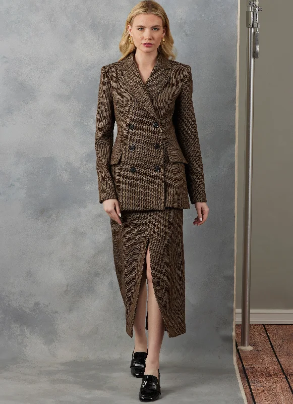 Vogue Jacket & Skirt V2056 Rayon Jacket Velvet Jacket Corduroy Jacket
