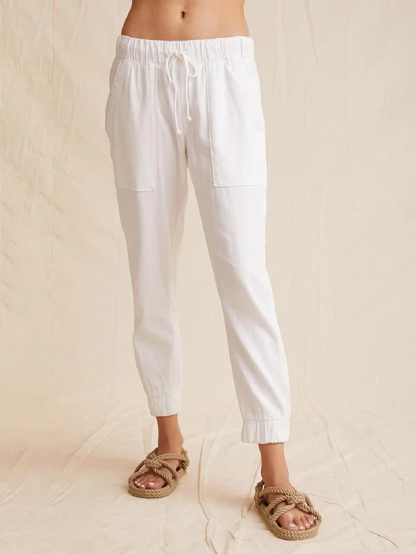 Pocket Jogger Pant - White Formal Dress Pants