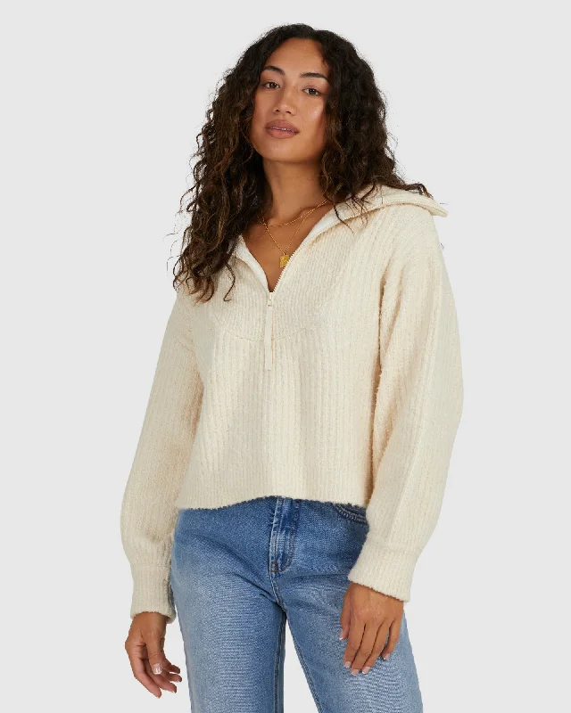 ZIPPY LOO SWEATER Polka Dot Checkered Tartan