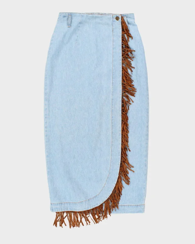 Vintage 90s Pashu Denim Wrap  Skirt - S vintage skirt charm