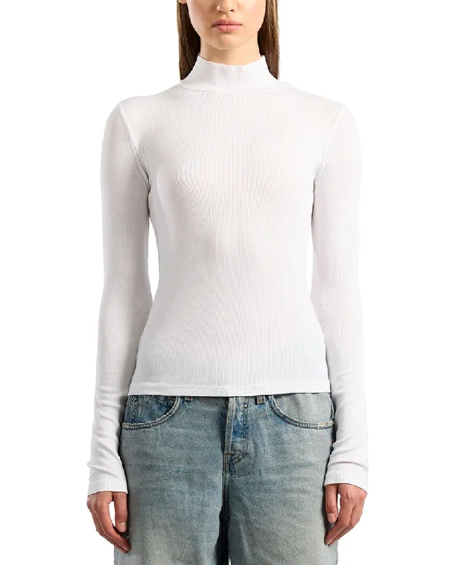 Cotton Citizen Verona Turtleneck Sweater Front Pockets Side Pockets Patch Pockets