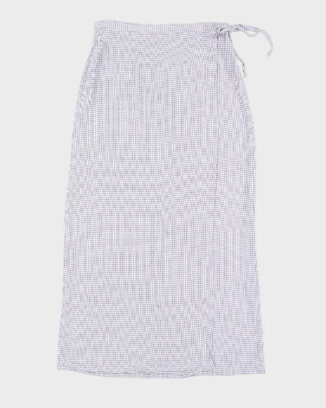 Vintage 90s Smartset Gingham Wrap Skirt - M lightweight skirt design