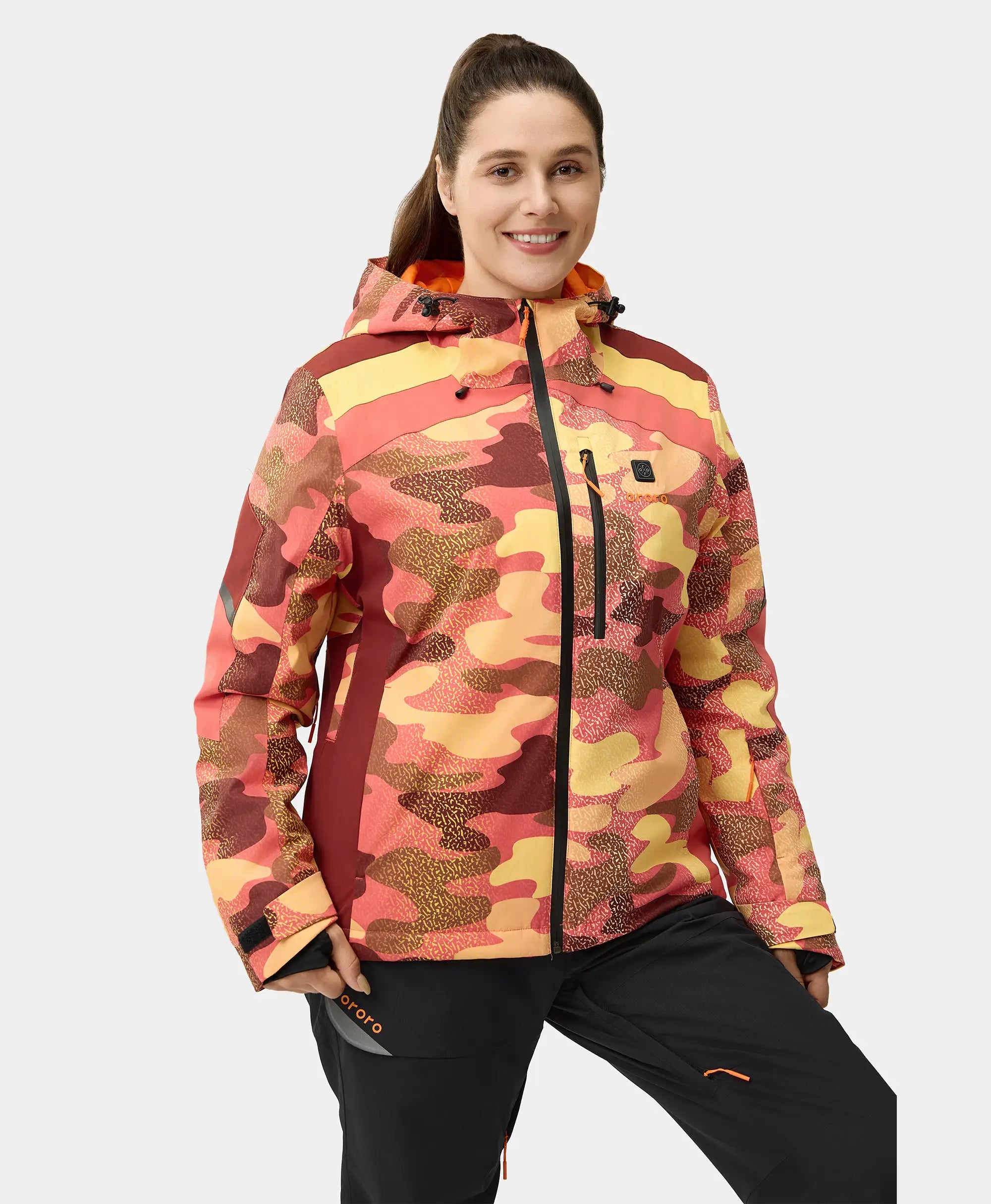 St. Moritz Women's Heated Snow Jacket Nylon Jacket Polyester Jacket Spandex Jacket